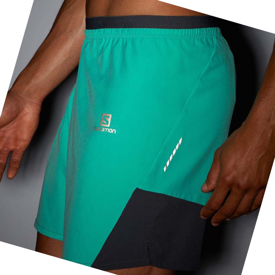 Bermudas Salomon CROSS 7'' NO LINER Hombre Verde Menta | MX 3173MQZ